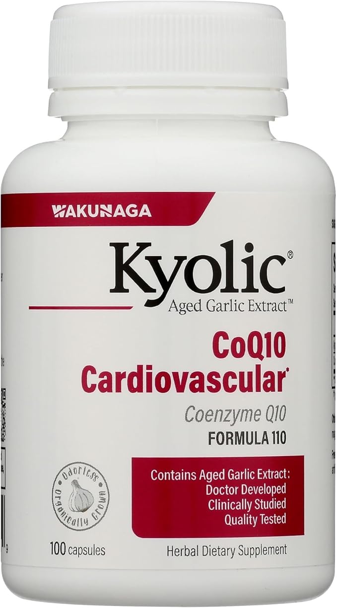 Kyolic Aged Garlic Extract Formula 110 CoQ10 Cardiovascular* 100 Capsules