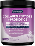 DRFOSTER Collagen Peptides Powder with Probiotics - Hydrolyzed Collagen Type I II III V X with Antioxidant Blend - Multi Collagen for Women Support Skin Hair Nail Joints &amp Gut 35 Servings Non-GM