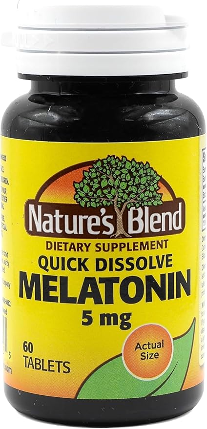 Nature's Blend Melatonin 5 mg - 60 Tablets Pack of 3