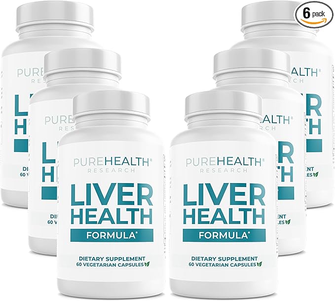PUREHEALTH Research Liver Health – Liver Cleanse Detox &amp Repair Support Supplement- with Milk Thistle Turmeric Powder Dandelion Artichoke Beet Root Ginger L Cysteine HCL &amp More - 360 Cap