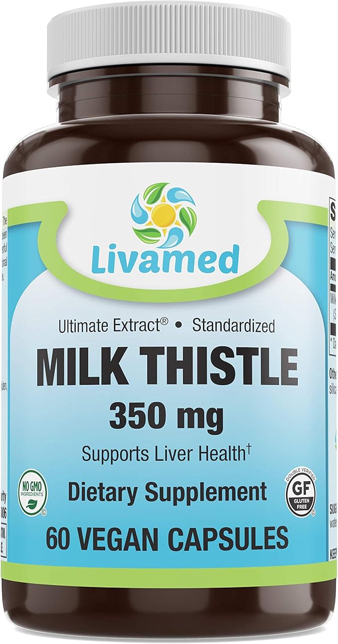 Livamed - Milk Thistle 350 mg Veg Caps 60 Count