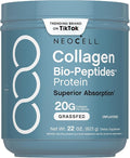 NeoCell Collagen Bio-Peptides Powder | 22oz | Super Hair Skin and Nails | Superior Absorption | Grassfed Protein Supplement | Advanced with 18 Essential Amino Acids