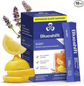 Blueshift Sleep Aid Powder for Adults – Lemon Lavender | 3 mg Melatonin 5‑HTP Taurine &amp Glycine | Stick‑Pack Drink Mix – Zero Sugar 5 Cal | Deep REM &amp Next‑Day Refresh | Sleep 10 ct