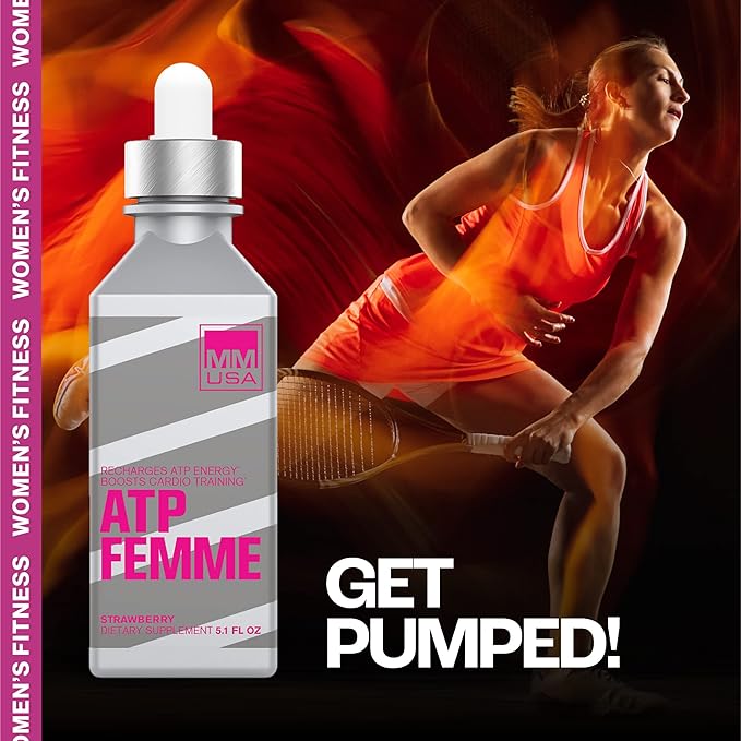 MMUSA ATP Femme Creatine Serum. Boost Workouts Stamina &amp Power. No Bloating &amp Dehydration. Rapid Energy for Superior Performance. Lean Muscle Builder. Amino Acids. Fast-Acting. Strawberry 5.