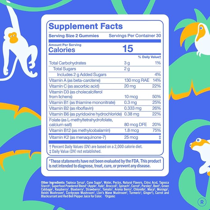 FIRST DAY Kids Calming Magnesium (Strawberries) Multivitamin (Strawberry &amp Orange) &amp Brain Focus (Peach) Gummies | Daily Nutrients Mood &amp Focus | Clean Label Project Verified® | Vegan |