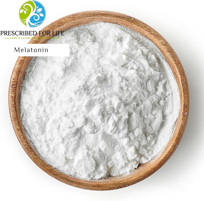 Prescribed For Life Melatonin Powder Natural Melatonin for Adults Rich in Antioxidants Gluten Free Vegan Non GMO Kosher No Fillers (1kg / 2.2lb)