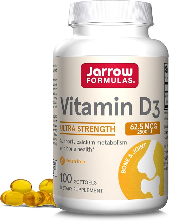 Jarrow Formulas MagMind Brain Health Capsules and Vitamin D3 Softgels - Brain Supplement for Memory Support and Bone Health - 90 Count and 100 Count