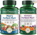 Purity Products Bundle - Men's Perfect Multi + Women's Perfect Multi - Men - Supports Healthy Vitality Energy + More - Women - Supports Urinary Tract Health Immunity Hair Skin Nails + More