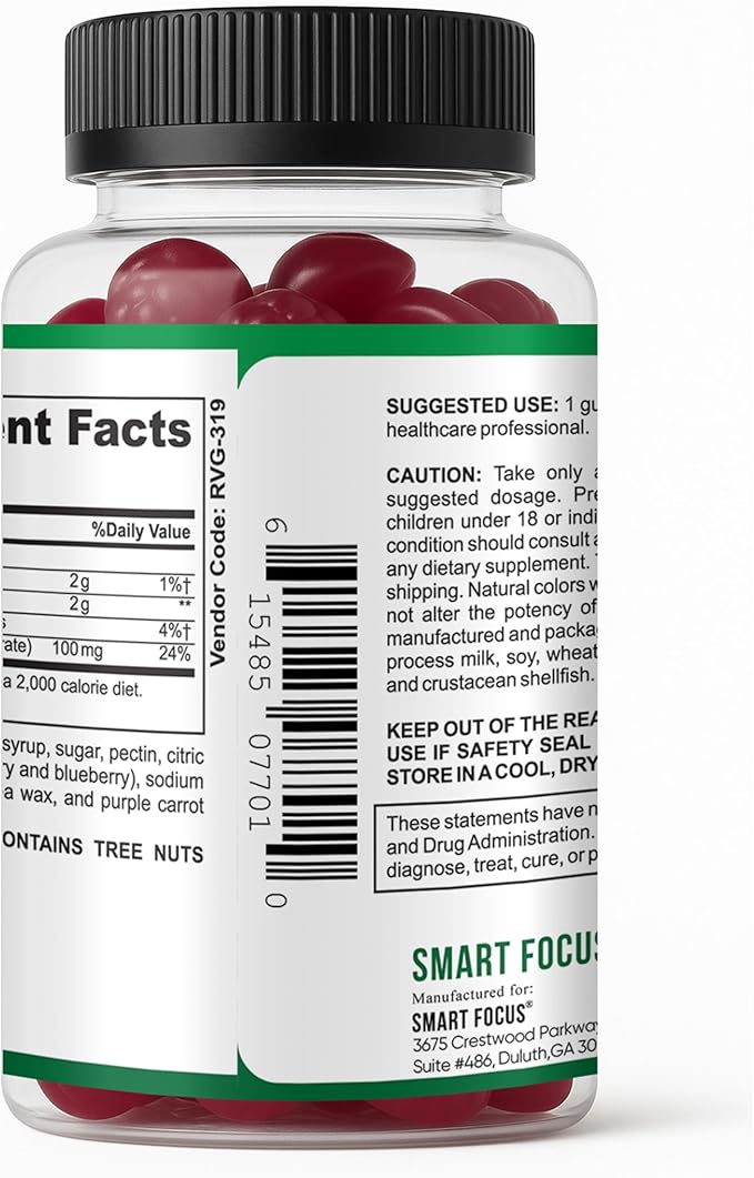 Ezy-Relax Magnesium Gummies for Kids Teen Vitamins – Magnesium Supplements for Men and Women – Calm Gummies for Relax Support – Kids Magnesium Childrens Vitamins – 60 Count