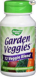 Nature's Way Nature's Way Garden Veggies 12 Veggie Blend 60 Vegetarian Capsules 60 Count (Pack of 12)