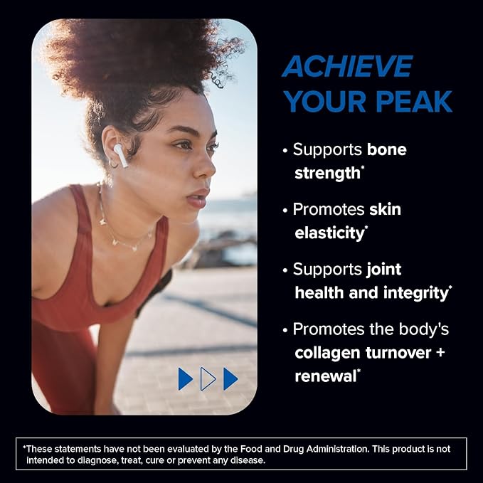 Designs for Sport Collagen Complex - NSF Certified for Sport Collagen Peptides Powder - Collagen for Joints Bone Strength Skin Elasticity (13.8 oz)