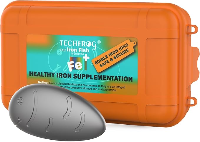Iron Fish Natural Iron Supplement No Nausea No Constipation Food Grade Safe Reusable Up to 2000 Days for Women Vegetarians Vegans &amp Anemia Support