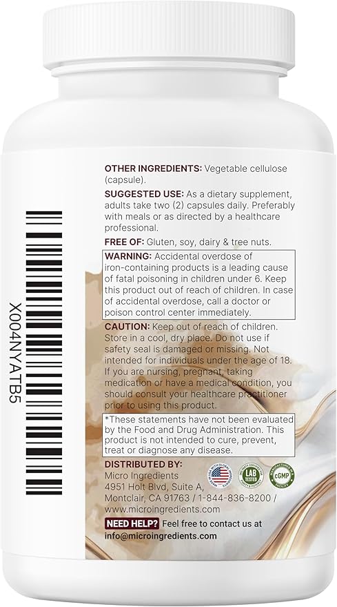 Micro Ingredients Methylated Bariatric Multivitamin with 45mg Iron for Women &amp Men 240 Veggie Capsules | 23-in-1 Essential Vitamins with D3 K2 Zinc &amp More| No Fillers Non-GMO
