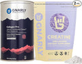 Gnarly Nutrition Creatine Powder Unflavored (16.05oz) and Gnarly Collagen Pro Unflavored (15.87oz)