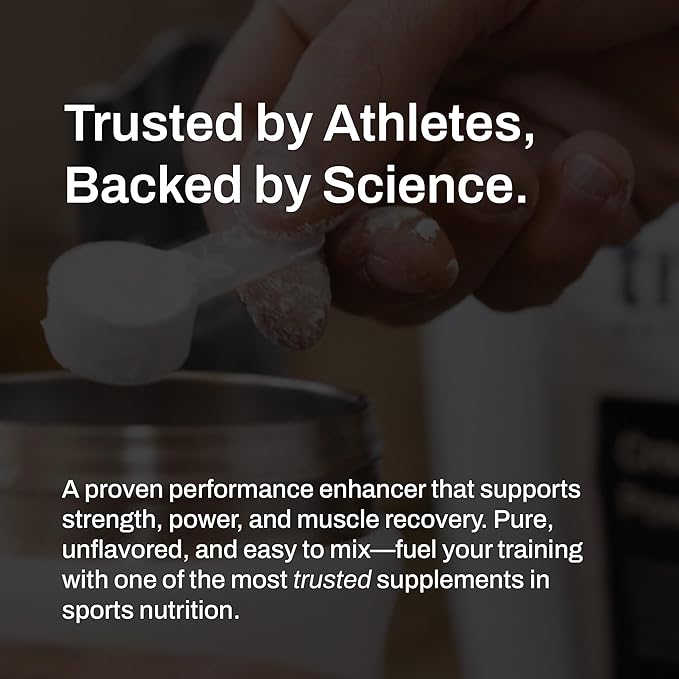 True Nutrition Creatine Monohydrate Powder - Micronized Creatine 2g per Serving - Supports Muscle Strength Power &amp Recovery - Non-GMO Gluten Free Vegan - Pre &amp Post Workout Supplement - 50