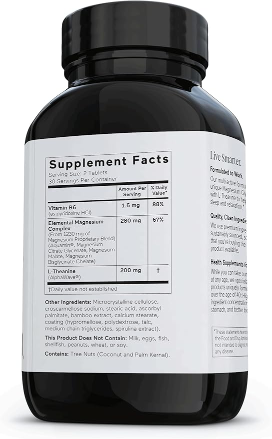 Multi-Active Magnesium Tablets &amp Curcumin Softgels - Potent &amp Bioavailable Active Curcumin Softgels Standardized to 95% Tetrahydrocurcuminoids [1-Month Supply]