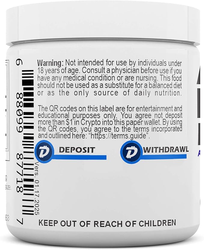 REVGENETICS Advanced NAD Powder - Dietary Supplement 147 Servings Unisex Vitamin B3 (NAD) 25 Grams