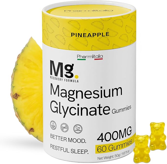 Magnesium Glycinate &amp Pure Himalayan Shilajit Gummies Bundle – Sleep Muscle Recovery &amp Energy – High Absorption Magnesium 400mg + Gold Shilajit with Ashwagandha for Strength &amp Vitality –