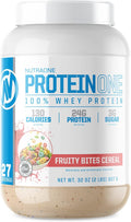 NutraOne ProteinOne Whey Protein Promote Recovery and Build Muscle with a Protein Shake Powder for Men &amp Women (Fruity Bites Cereal - 2 lbs.)