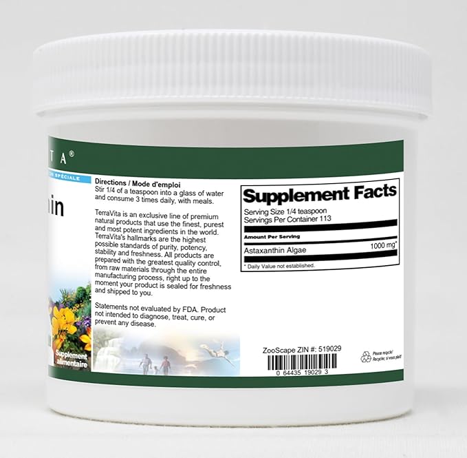 Astaxanthin Algae Powder (4 oz ZIN: 519029)