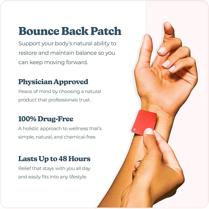 Bounce Back Patches | Vibrants Bio-Frequency Patch for Pain | Refill Pack of 28 Pain Patches