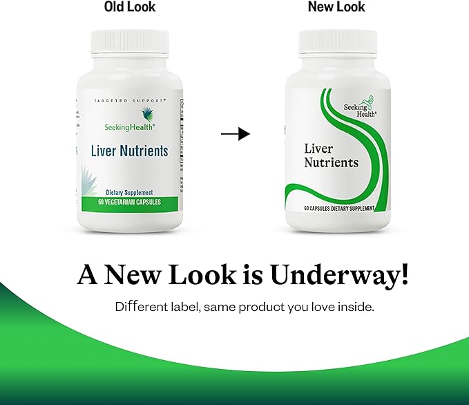 Seeking Health Liver Nutrients - Health Supplement for Glutathione Production Support - Liver Cell Function Support with Milk Thistle Alpha-Lipoic Acid &amp N-Acetyl-L-Cysteine - 60 Capsules