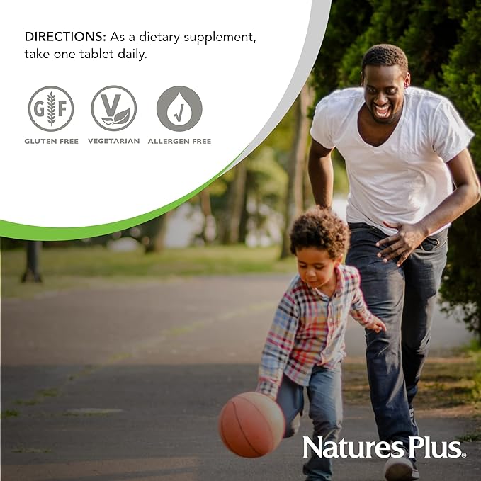 NaturesPlus Vitamin B12 2000 mcg - 60 Sustained Release Tablets - Energy &amp Immune Health Support - Gluten Free Vegetarian - 60 Servings