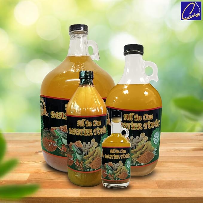 13oz Organic Fire Cider Master Tonic Juice | TASTE &amp SEE | with Cinnamon Cloves Natural Apple cider vinegar Lemon Ginger Turmeric Cayenne pepper Honey Water