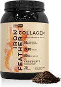 Iron Feather Collagen Powder | Chocolate | Multi-Collagen Protein with Vitamin C | Supports Joints Tendons Recovery Skin Hair and Nails | 10g Protein per Scoop | Clean and Functional Nutrition