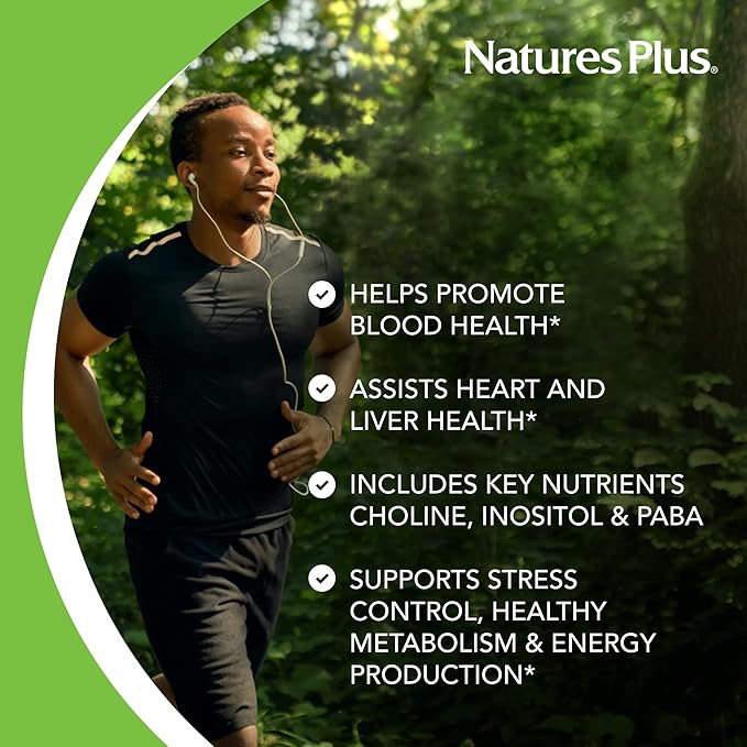 NaturesPlus Mega B-100 Complex - 90 Sustained Release Vegetarian Tablets - Energy &amp Brain Booster - Gluten Free - 90 Servings