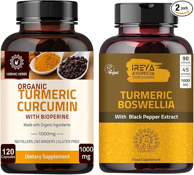 Turmeric Curcumin Capsules &amp Boswellia Turmeric Capsules
