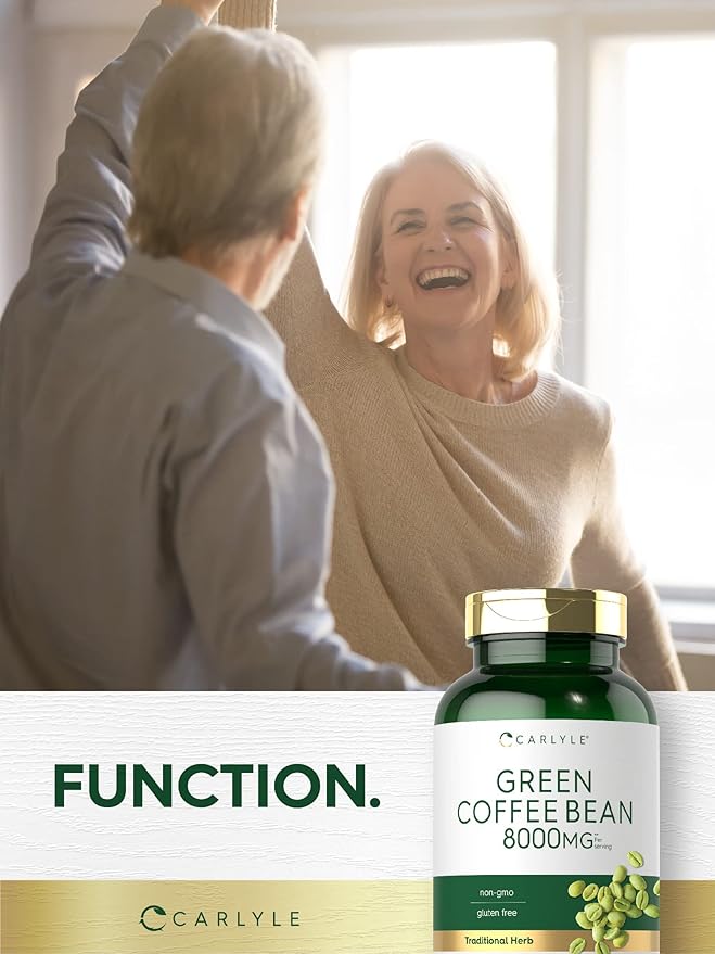 Carlyle Green Coffee Bean Extract | 300 Capsules | Non-GMO and Gluten Free Formula | Traditional Herb Supplement