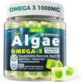 Vegan Omega-3 Gummies for Adults Fish Oil Alternative from Algae Oil Plant Based DHA 460mg &amp EPA 230mg Plus MethylFolate Vitamin B12 Phosphatidylserine No Fishy Taste Vegan Sugar Free 60 C