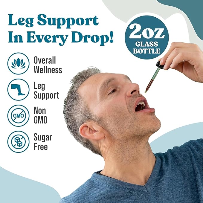Restavin - Advanced Leg Support Supplement - Liquid Delivery for Better Absorption - Vitamin C Iron Valerian Turmeric Magnesium &amp More!