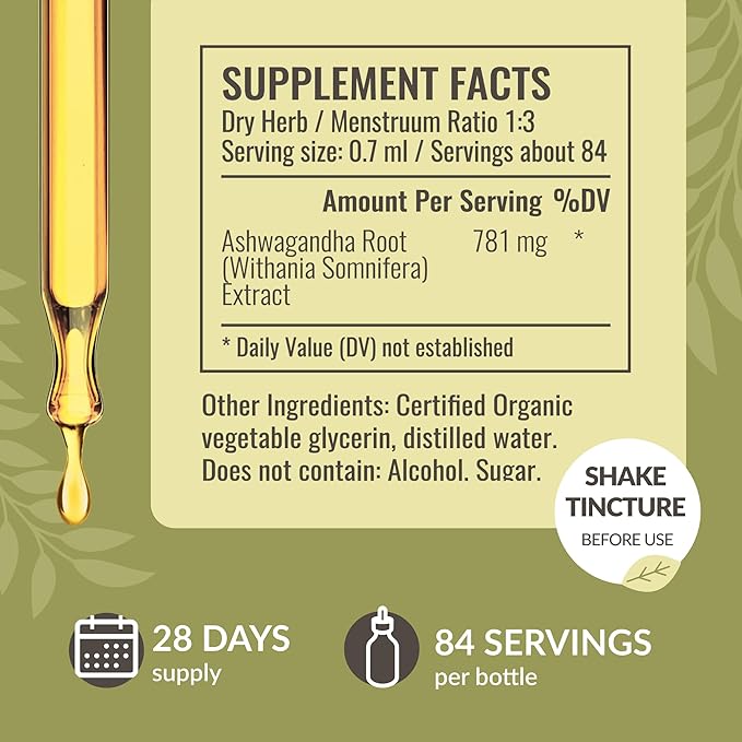 HERBAMAMA Sarsaparilla and Ashwagandha Kit - Bundle of 1000 mg Sarsaparilla Root Capsules &amp Ashwagandha Root Tincture 2 fl oz - Vegan Non-GMO Sugar &amp Alcohol-Free - 2 Pack