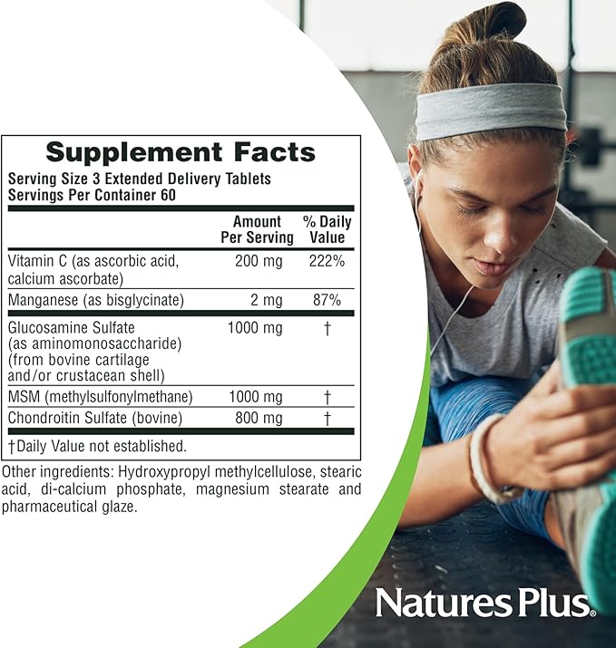 NaturesPlus Ultra Rx-Joint - 180 Tablets Pack of 2 - Supports Healthy Joint Function - with Glucosamine Chondroitin &amp MSM - Gluten Free - 120 Total Servings