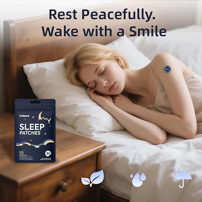 Sleep Patches 60 Count Plant-Based Sleep Patches Easy-to-Apply Vegan-Friendly