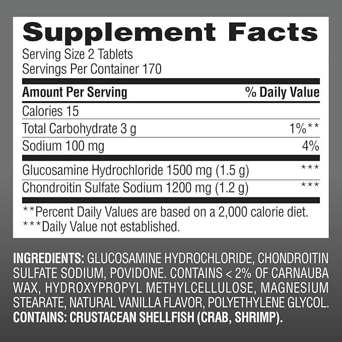 Members Mark Triple Strength Glucosamine Chondroitin (340 Count) (2 Pack)
