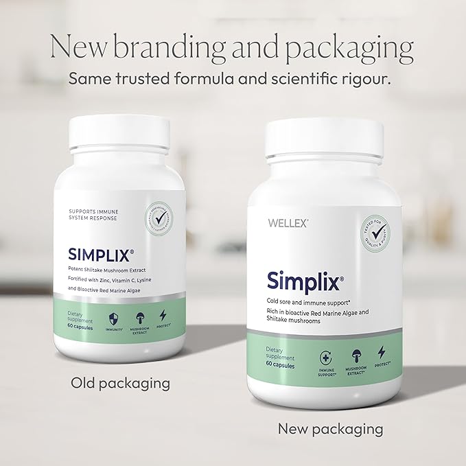 Simplix | Natural Supplement to Strengthen The Immune System | Respond to Outbreaks | Source of Highly Researched Mushroom &amp Seaweed Polysaccharides 60 Veggie Capsules (1 Pack)