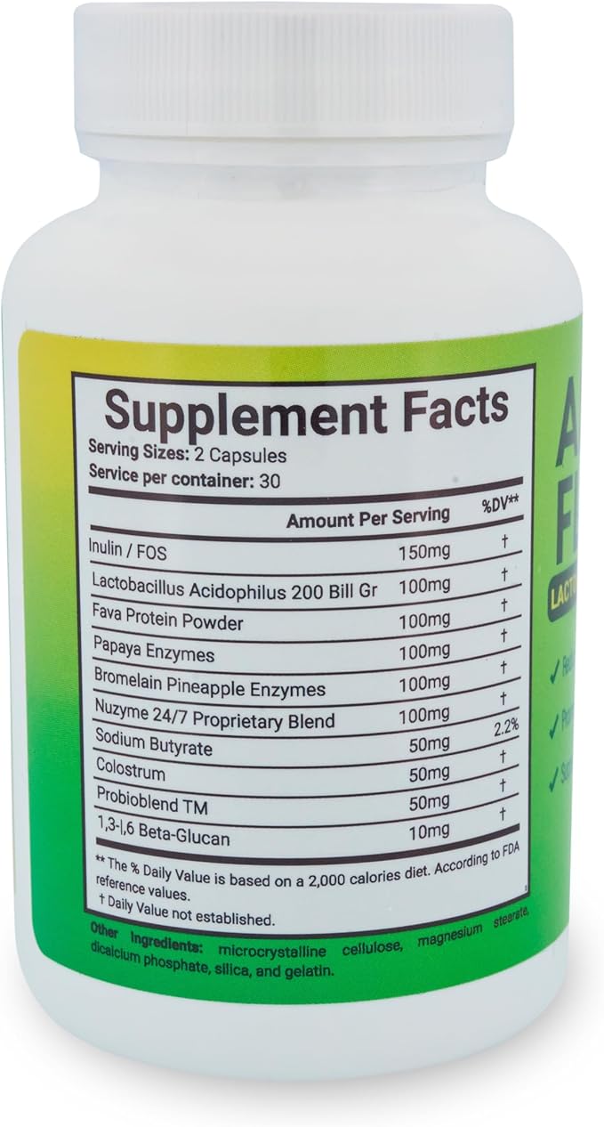 Lactobacillus Acidophilus Probiotic Supplement 60 Capsules Digestive Support