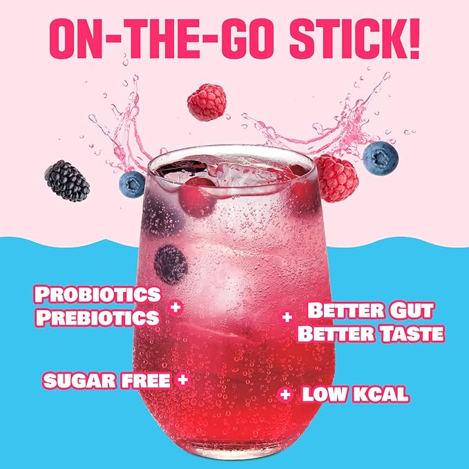TEAZEN Kombucha Tea 20 Sticks Lemon Berry Flavor &amp Apple Cider Vinegar Powder 10 Sticks
