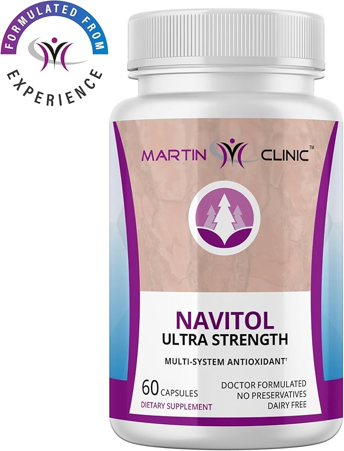 Navitol French Maritime Pine Bark — Daily Energy Focus &amp Cognitive Support — Natural Antioxidant for Mental Clarity Motivation &amp Everyday Wellness — 60 Capsules