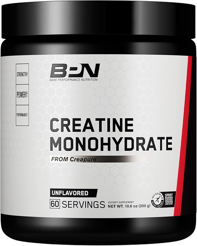 BARE PERFORMANCE NUTRITION BPN Whey Peanut Butter Protein + Creatine 60 Serving Bundle