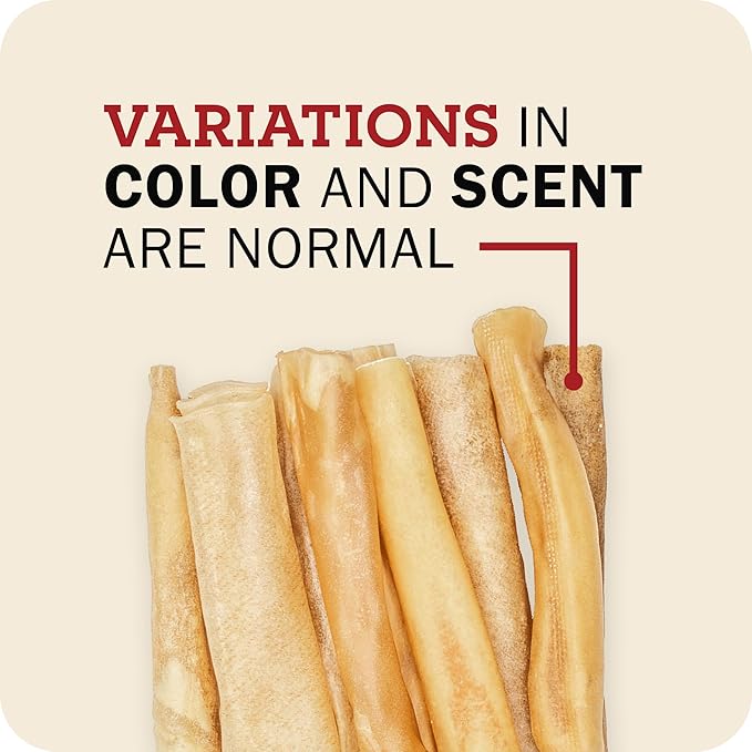 Redbarn Pet Products Redbarn Natural 12 Beef Collagen Braids - Case of 20 Sticks - Long Lasting Low-Odor Alternative to Rawhide &amp Bully Sticks -Single Ingredient Chew for Medium Large Dogs