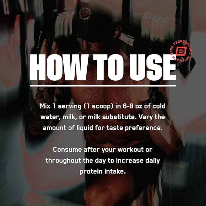 BARE PERFORMANCE NUTRITION BPN Whey Protein + Casein Protein Powder Blend Milk N' Cookies 25g Protein per Serving Supports Lean Muscle Recovery 27 Servings Third Party Tested