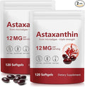 Astaxanthin Supplement 2PCS – Natural Antioxidant Support – 12mg High Strength Softgels – Clean Formula Gluten-Free Easy to Swallow Capsules for Daily Wellness