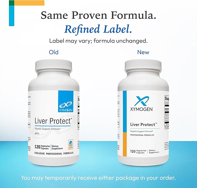 XYMOGEN Liver Protect - Supports Liver Health + Glutathione Production - Milk Thistle Extract ALA Alpha-Lipoic Acid N-Acetyl-L-Cysteine Selenium L-Selenomethionine (120 Capsules)