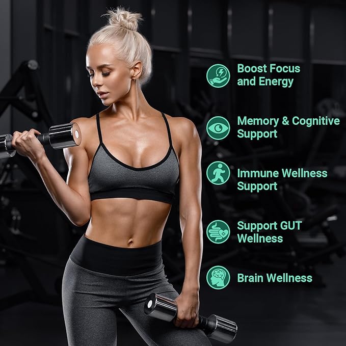 Ashwagandha Gummies - Lions Mane Gummies Ashwagandha Lion's Mane Supplement with Shilajit Sea Moss Black Seed Oil for Adults - Energy Cognitive &amp Immune Support
