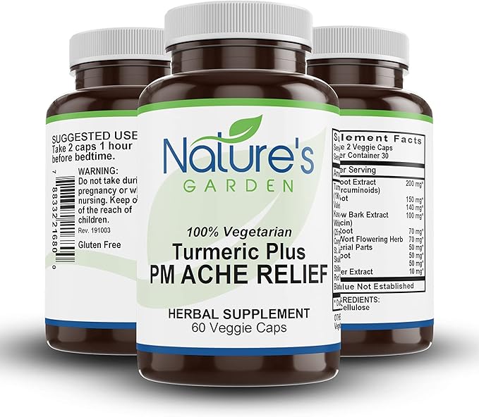 Turmeric Plus PM Ache Relief - 60 Veggie Caps