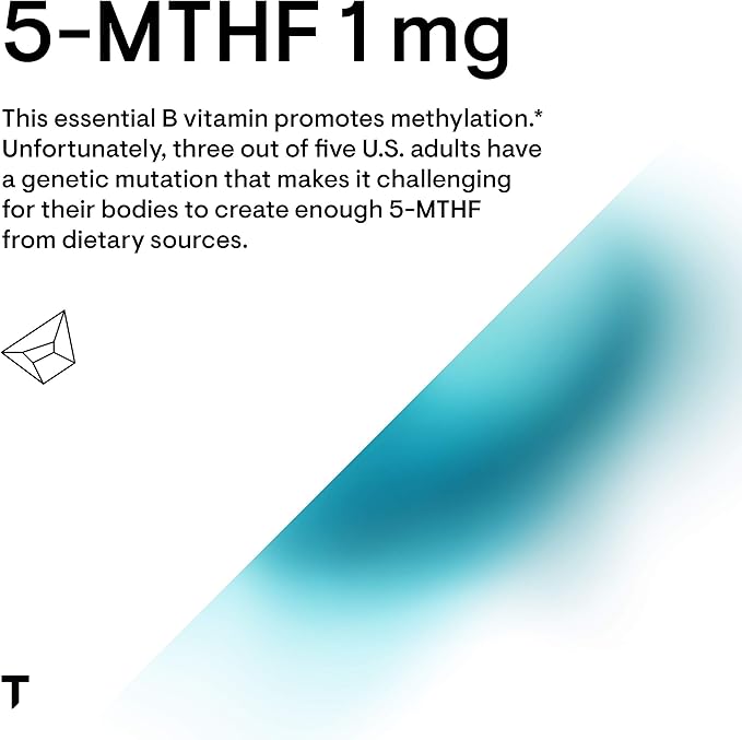 THORNE - 5-MTHF &amp Vitamin B12 Bundle - Cardiovascular &amp Nerve Support - 60 Servings